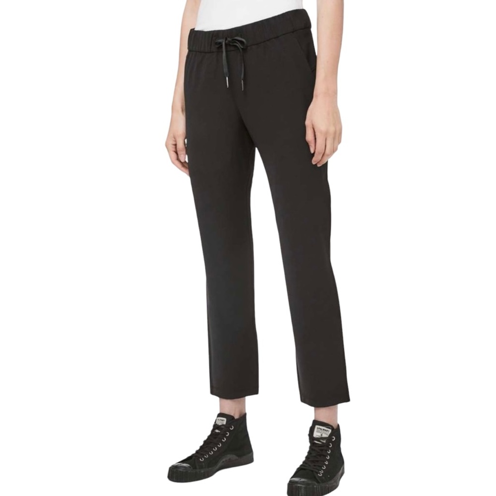 lululemon athletica Black Straight-Leg Drawstring Pants